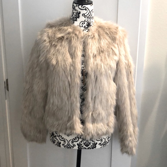 Never Worn Hm Faux Fur Jacket 